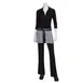 Chef Works AW050-BLK-0 Waist Apron, 12"L X 23"W, Black, Poly/Cotton, 3 Pockets - 1/Case 1 image