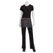 Chef Works AW054-IBL-0 Indigo Blue 12"L x 23"W Waist Apron, 100% Cotton Denim, 3 Pockets - 1/Case 1 image