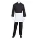 Chef Works B4LG-WHT-0 Waist Apron, 16"L x 27-1/2"W, 4-Way Pocketless, 65/35 Poly/Cotton, White 1 image