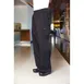 Chef Works BBLW-BLK-3XL - Chef Pants, 3XL Black Twill, Waistband with Zipper Fly, Topstitching 1 image