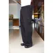 Chef Works BBLW-BLK-M Chef Pants, Black 65/35 PolyCotton Twill, Drawstring Waistband, Cell Phone Pocket 1 image