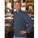 Chef Works BCLZ008-BLU-4XL Hartford Chef Coat, 4XL Blue, 65/35 PolyCotton Twill, Cool Vent™ 1 image