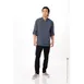 Chef Works BCLZ008-BLU-5XL - Men's Hartford Chef Coat, 5XL Blue, Poly/Cotton, Pockets, Slits 1 image