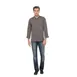 Chef Works BCLZ008-GPG-2XL Hartford Chef Coat, 2XL Gray, 65/35 Twill, Roll‑Up Sleeves, Cool Vent 1 image