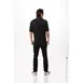 Chef Works BCSZ009-BLK-5XL - Short Sleeve Chef Coat, 5XL Twill, Thermo & Phone Pockets, Apron Snap 2 image