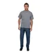 Chef Works BCSZ009-GRY-XL Short Sleeve Gray Chef Coat XL, 65/35 Cotton Twill, Cool Vent™, Zipper 1 image