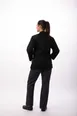 Chef Works BCW004-BLK-2XL Chef Coat, Double‑Breasted 2XL Black, 65/35 Poly‑Cotton, Thermometer Pocket 2 image