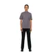 Chef Works BCWSZ006-PUR-L Chef Coat, Large Purple, Short‑Sleeve, 65/35 Poly‑Cotton Twill, Zipper 1 image
