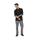 Chef Works CBC01-BLK-S - Black Small Chef Coat, Long Sleeve, Poly/Cotton Twill - 1/Set 1 image