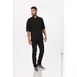 Chef Works CBC01-BLK-XS Men’s Bowden Chef Coat, XSmall Black, 65/35 Poly/Cotton Lite Twill 1 image