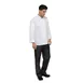 Chef Works CBC01-WHT-S - White Chef Coat, 65/35 Poly Cotton Twill, Cool Vent™ Sides, Pocket - 1/Each 2 image