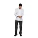 Chef Works CBC01-WHT-XL Chef Coat, XL White, 65/35 Poly‑Cotton Twill, Cool Vent™ Sides, Apron Holder 1 image