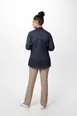 Chef Works CBS01W-GRY-S - Tulum Chef Coat, Raglan Long Sleeve, Snap Front, Grey 62/38 PolyCotton 2 image