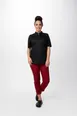 Chef Works CBZ04W-BLK-XL Arcadia Chef Coat, Short Sleeve Raglan, Center Zipper, Mesh Side Slits, Thermometer Pocket, Apron Tab, 62/38 Poly/Cotton, Black, XL 1 image
