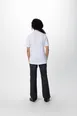 Chef Works CBZ04W-WHT-XL Chef Coat XL White 62/38 PolyCotton Mesh Short‑Sleeve Zipper Pocket 2 image