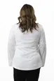 Chef Works CBZ05W-WHT-L Rochester Chef Coat, L White, Poly/Cotton, 2‑Way Zipper, Pocket, Vent Mesh 2 image