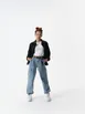 Chef Works CEL01W-BLK-L Women’s Chore Coat Large Black 100% Cotton Sleeve Button Front 4 Hip Pockets 1 image