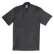 Chef Works CES02-BLK-S Short Sleeve Black Chef Coat, Size S, 65/35 Poly/Cotton Twill, Cool Vent™ 1 image