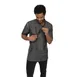 Chef Works CEZ01-BLK-2XL - Black 2XL Chef Coat, Short Sleeve, Cotton Denim, 2‑Way Zipper 2 image