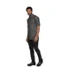 Chef Works CEZ01-BLK-S Chef Coat, Short Sleeve, Black, Small, Cotton Denim, 2‑Way Zipper 1 image