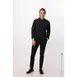 Chef Works CQZ01-BBK-3XL - Men's Chef Coat, Sleeve, 3XL, 70/30 PolyRayon, Zip Front, Hip Pockets 2 image