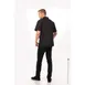 Chef Works CSCV-BLK-5XL Cook Shirt, Black, 5XLarge, Short Sleeve, Poly/Cotton 2 image