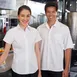 Chef Works CSCV-WHT-S Cook Shirt – Small White Short‑Sleeve, 65/35 Poly/Cotton Classic Fit 2 image