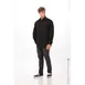 Chef Works DPDS-BLK-3XL Men's Pilot Shirt, 3XL, Black, Poly/Cotton/Elastane 1 image