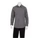 Chef Works DPDS-GRY-M Men's Pilot Shirt, Medium, Gray, Poly/Cotton, Roll-Up Long Sleeves Button Front 1 image