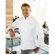 Chef Works EWCC-WHT-38 Lyon Chef Coat, White 65/35 Poly‑Cotton, Size 38, Double‑Breasted, Sleeves 1 image