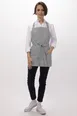Chef Works F10-GRY-0 Bib Apron, 24"L x 27-1/2"W, Adjustable Neck, 3 Pockets, 65/35 Poly/Cotton, Gray 2 image