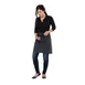 Chef Works F28 -DGY-0 Waist Apron, 19"L x 27-1/2"W, 2 Pocket, 65/35 Poly/Cotton, Dark Gray 1 image
