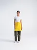 Chef Works F28-LEM-0 Bistro Apron, 19"L x 27.5"W, Lemon Unisex, Points, 65% Polyester/35% Cotton 1 image