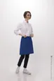 Chef Works F28-ROY-0 Half Bistro Waist Apron, 19"L x 27.5"W, Unisex, Royal Blue, Poly/Cotton Blend 1 image