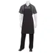Chef Works F8-GRY-0 Bib Apron, 34"L x 24"W, Adjustable Neck Strap, 2 Pocket, 65/35 Poly/Cotton, Gray 1 image