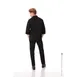 Chef Works JLCL-BLK-4XL Morocco Chef Coat, Black, 4XLarge, Poly/Cotton Twill, 3/4 Sleeve 2 image