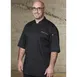 Chef Works JLCV-BLK-5XL - Chef Coat, 5XL Black, Short‑Sleeve, Cotton‑Poly Twill, Vent™ Yoke 1 image