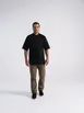 Chef Works PCSS-BLK-L Chef Coat, 65% Polyester/35% Cotton, Black, Size L - 1/Each 1 image