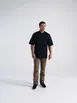Chef Works PCSS-NAV-XL Volnay Chef Coat, Unisex XL, Navy Poly/Cotton, Short Sleeve, Double-Breasted, Matching Buttons, Left Patch & Thermometer Pocket 1 image