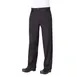Chef Works PS005-BLK-40 Chef Pants Size 40 Black 65/35 PolyCotton Zipper Fly Back Pockets 1 image