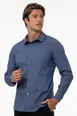 Chef Works SES02-BLU-L Men's Seville Shirt, Large, Blue, Poly/Cotton/Elastane, Sleeve, Button Front 1 image