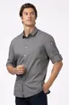 Chef Works SES02-GRY-M Men's Seville Cook Shirt, Medium Gray, Poly/Cotton Stretch, Sleeve, Button Front, Utility 1 image