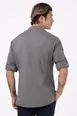 Chef Works SES02-GRY-XL Men's Seville Cook Shirt, XL, Gray, Poly/Cotton/Elastane 2 image