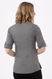 Chef Works SES02W-GRY-2XL Women's Seville Cook Shirt, 2XL, Gray, Poly/Cotton/Elastane 2 image