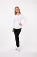 Chef Works SES02W-WHT-3XL Women's Seville Shirt, 3XL, White, Poly/Cotton/Elastane, Stretch Fabric 1 image