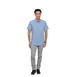 Chef Works SHC02-BLU-M Men's Gingham Cook Shirt, Medium, Blue, Poly/Cotton, Short Sleeve 1 image