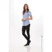 Chef Works SHC02W-BLU-3XL Women's Gingham Cook Shirt, Short Sleeves, Blue, 3XL, 65/35 Poly/Cotton 1 image