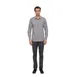 Chef Works SHC05-CHO-3XL Men's Gingham Cook Shirt, Long Sleeve, Chocolate, 3XL, 65/35 Poly/Cotton 1 image
