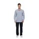 Chef Works SHC05-SBE-L Gingham Long Sleeve Cook Shirt, Large, Blue, Poly/Cotton, 2-Button Cuffs 1 image