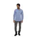 Chef Works SHC06-BLU-L Men's Chambray Cook Shirt, Large, 65/35 Poly/Cotton, Blue 1 image